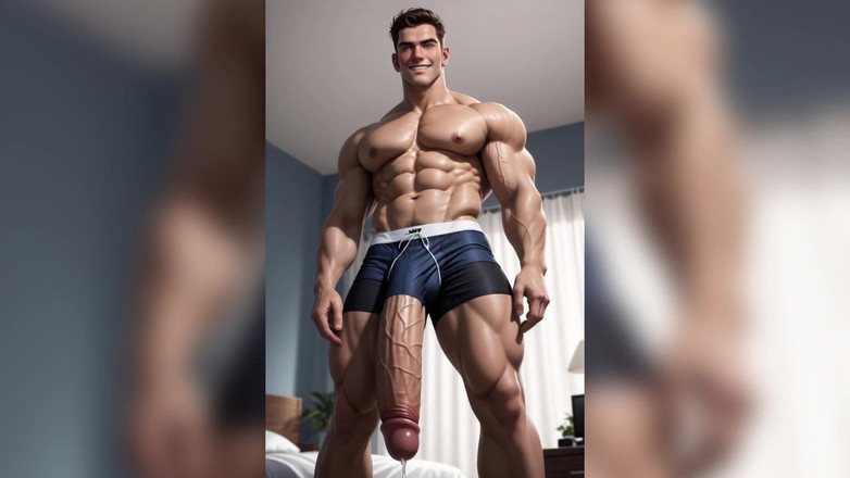 AI Blk: Ai riesiger schwanz, schwules sperma