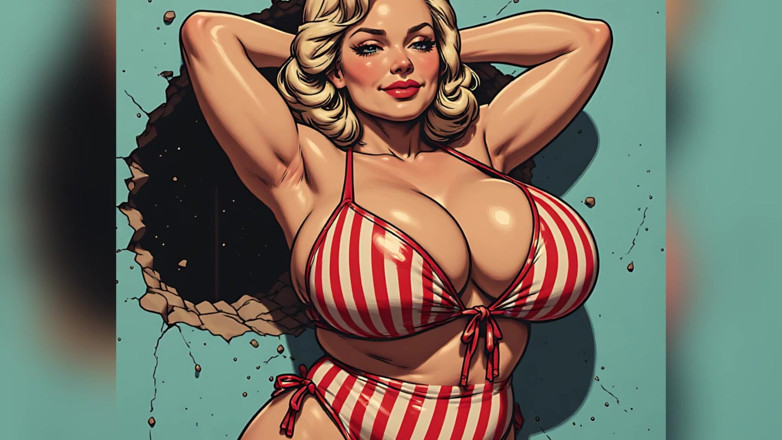 AI Porn: Kočičky s velkými prsy v plavkách