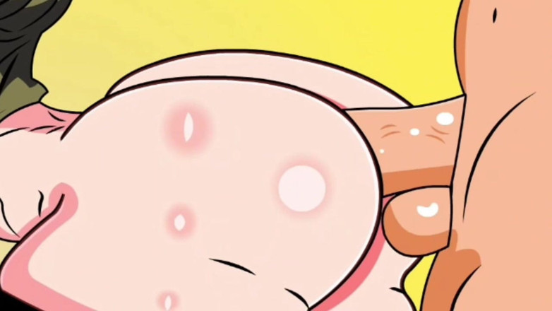 Animate golden: Ejaculação interna de uma mulher com peitos enormes