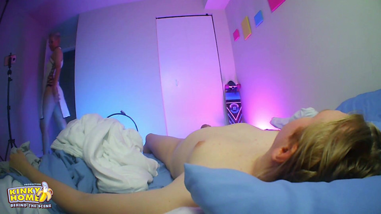 KinkyHome: Handjob homemade massage - BTS