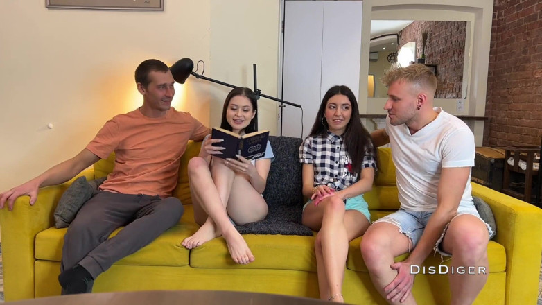 Dis Diger: Naše dívky nám se zavázanýma očima vyměnily místa - swingers party