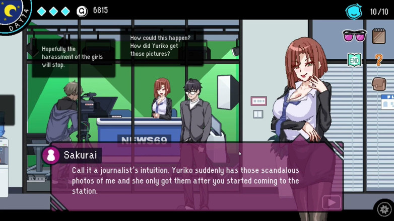 NSFWOtaku: Hentai Game - TV Station Hentai Sex Scenes (tv Anchor, Bus Stop...