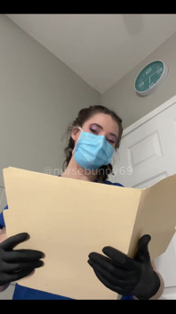 POV Dental Exam Blue Scrubs to Topless