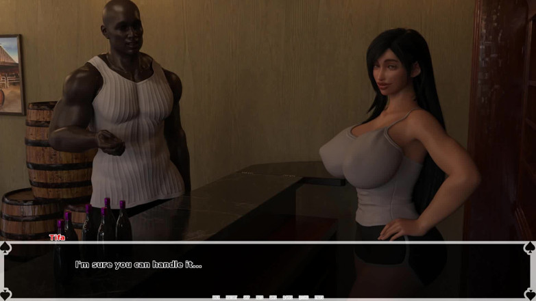 Dirty GamesXxX: 티파의 어두운 천국:황소가 실수로 그녀의 보지에 들어오는 동안 바람난 은 그의 여자 친구에게 키스했다 - 에피소드 36