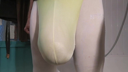 Monster_Meat_: Pissing inside a xxxlarge condom