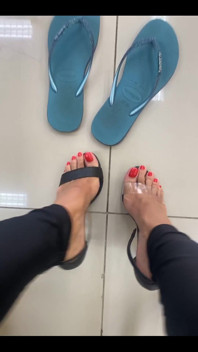 New Red Pedicure