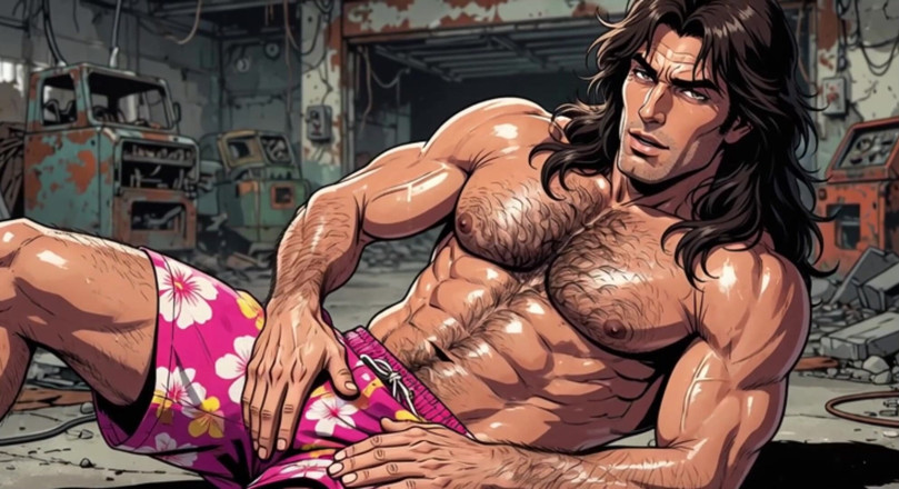 Erotic Man: แอนิเมชั่นชายเหงื่อออกสุดฮอต