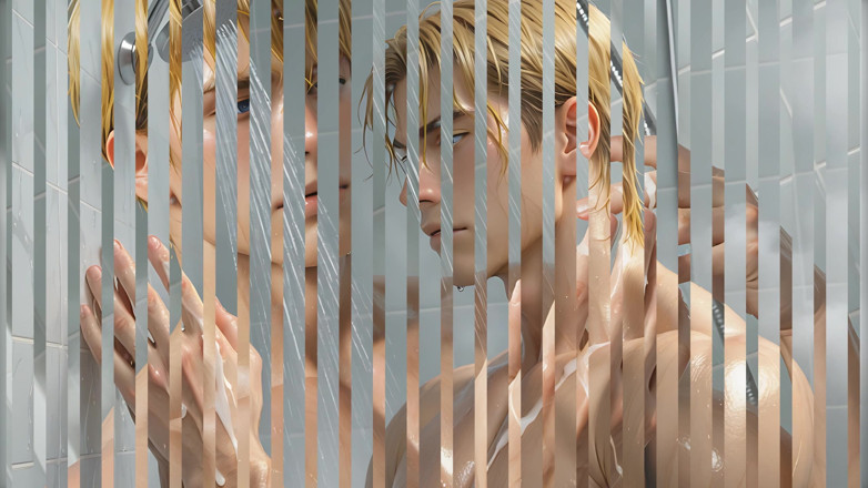 LustMen: 这个运动型的金发男人在淋浴后达到高潮会让你发疯