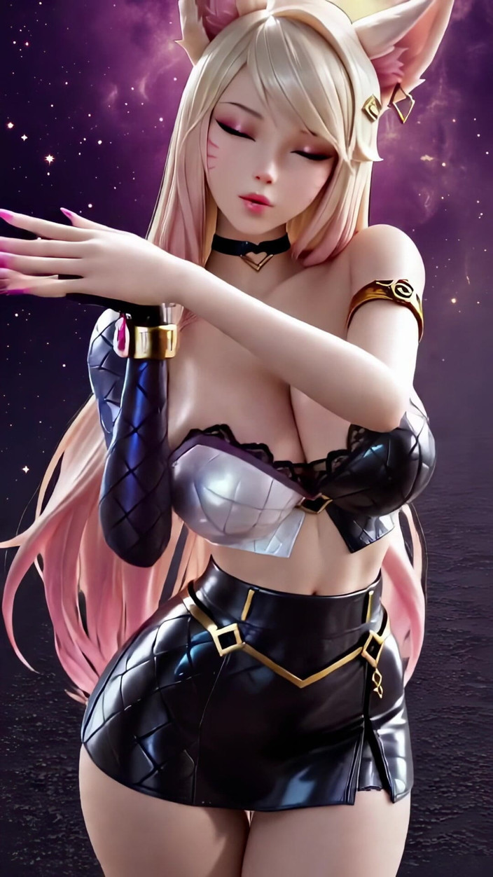 3D-Hentai Games: Ahri의 매혹적인 댄스 (ive - 러브 다이브)