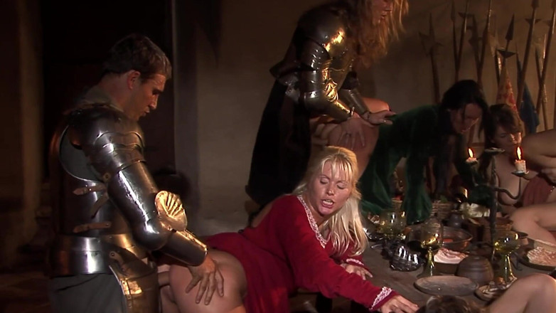 Bananas with Melons: She Want More Scene-2 anal Orgy Between Medieval Knights and...