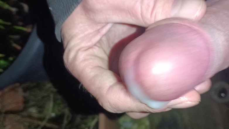 Rockardglans: Noční venkovní Onesie Wank, Zblízka Edging a Cumming - Rockard Daddy