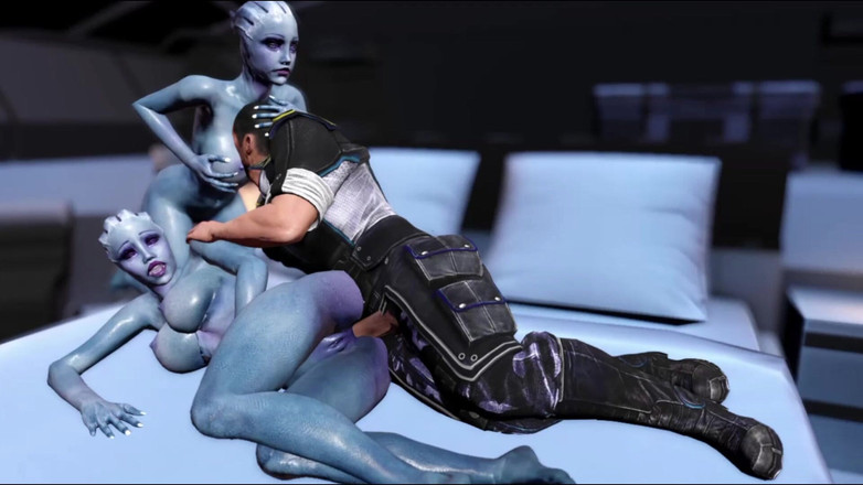 denisporco animation: Asari zwillinge, alien-sex