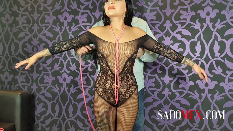 Sadomex: Bondage bondage session with the young Barbara Mont
