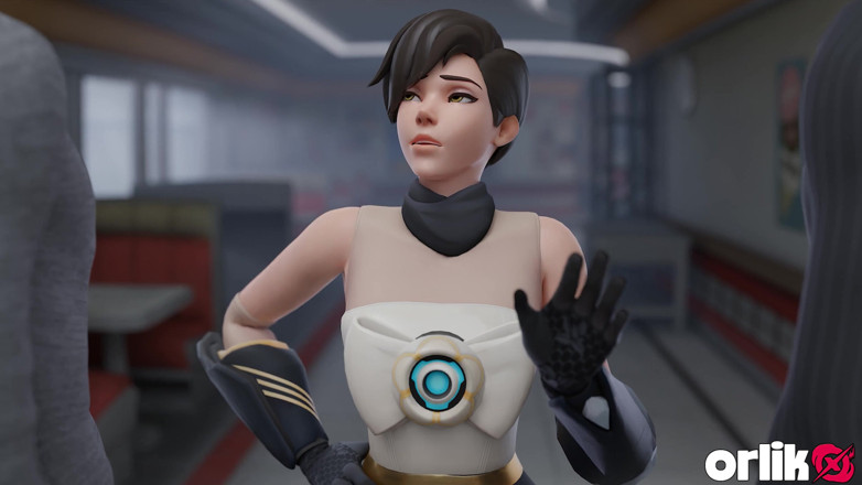 Orlikx: Tracer Got Bored with Guys - Tight Hole Double Penetration 3D Overwatch...