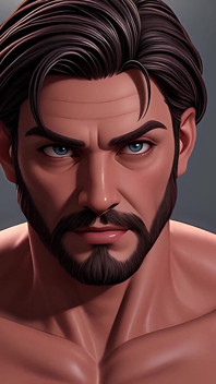 Scruffy Hunks: diavoorstelling van scruffy 3D cgi-mannen