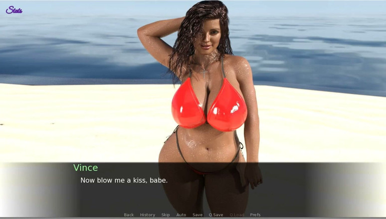 XXX Games Bunk: Soție umedă care poartă bikini în plajă