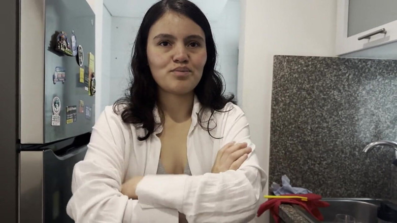 scarlettandc: Lesbian Sex with My Husband's Stepsister in the Kitchen While...