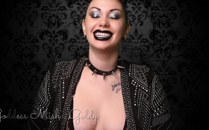 Goddess Misha Goldy: SPH JOI崇拝し、私の中指にオナニー!