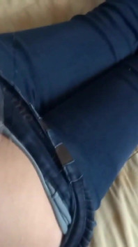 I Please My Stepson so That He Masturbates by Caressing Me and Cums on My Ass