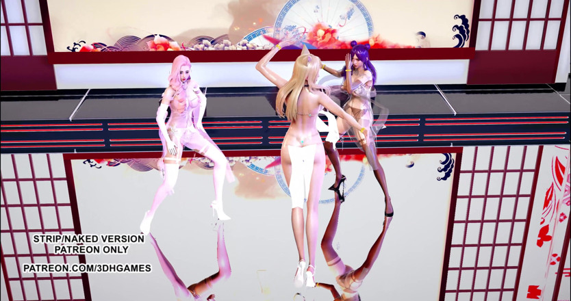 3D-Hentai Games: Garnidelia - Avra K'Davarah KDA Ahri Kaisa Seraphine sexy tanec