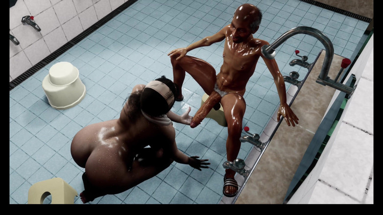 Why fuck so hard: 3d товстушка зріла мамка дражнить старий великий член, щоб трахнути її мокру пизду