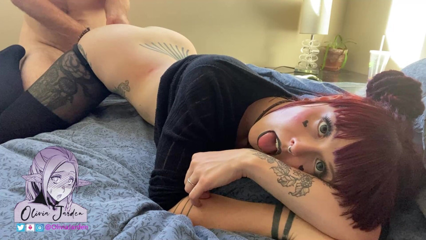 Thicc Goth Teen Girlfriend Moans for You (OliviaJarden)