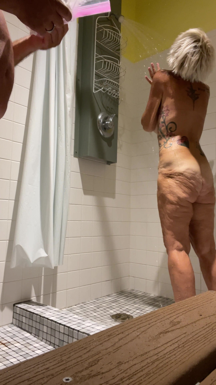 Greek Goddess Steph: Sensual and Erotic Shower While Camping.