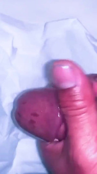 Asian Big Black Cock Solo Handjob
