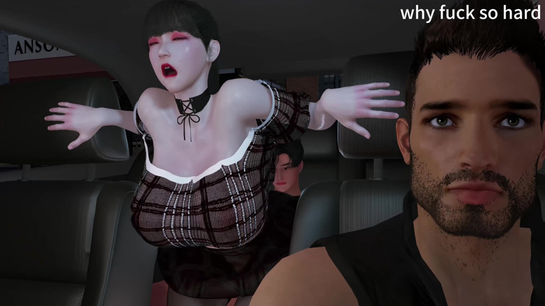 Why fuck so hard: 3 boyutlu ateşli üvey anne arabada büyük yaraklı üvey oğluyla aldatıyor