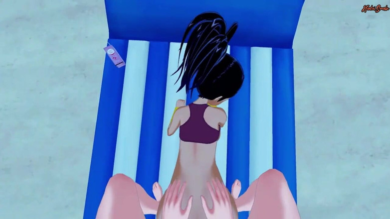 Hentai Smash: Kale este futută la plajă de la pov, futai între țâțe și ejaculare în...