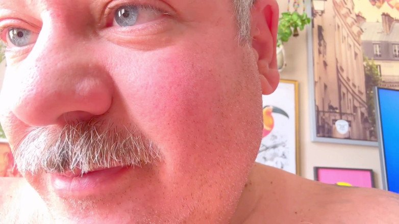 Hand-Free-Daddy-Chub: Fat Grandpa Mustache Older Gentleman That Has 10 Hands Free Orgasms