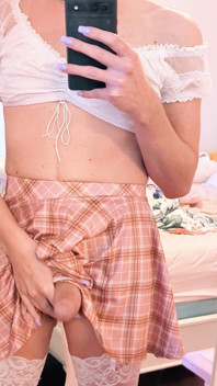 Sissy Teen Girl Exposes Her Big Dick