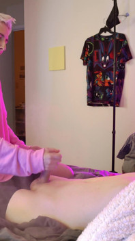 Handjob for femboy with smoke - V.3