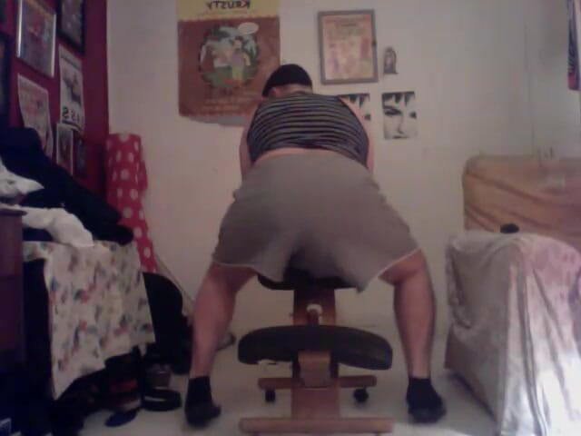 B A Bear: Stripping Wanking Dildo Fat Ass Pig