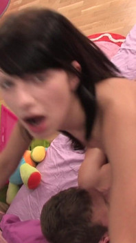 Black hair teen gets extreme fucked in her wet pussy