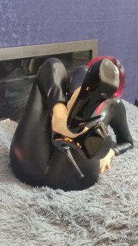 Cum on my leather costume