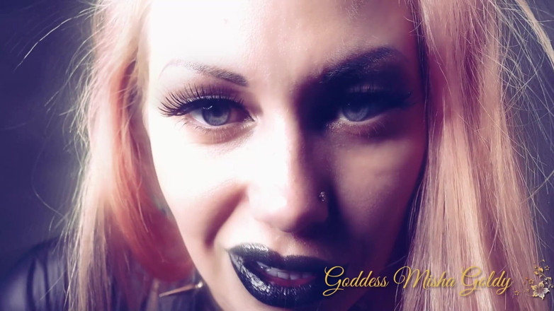 Goddess Misha Goldy: Siyah parlak dudaklı yaşlı bir nine için kişisel baskın hemşire! (Özel)