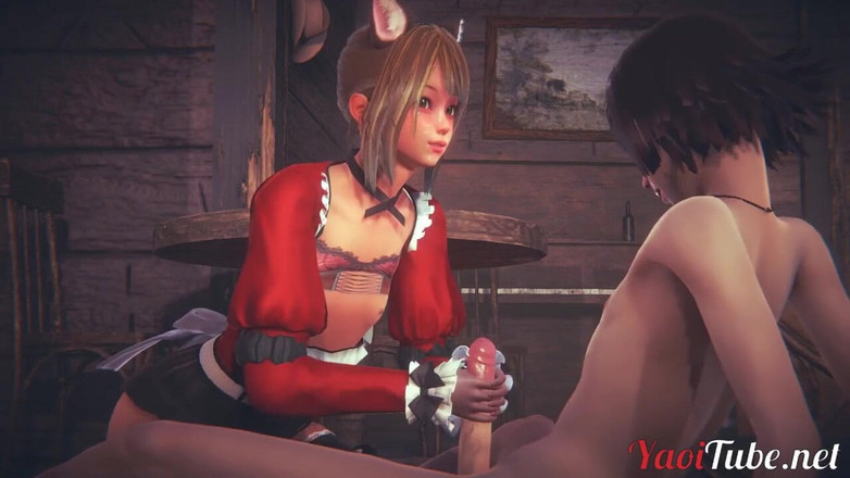 Yaoitube: セクシーなキャットボーイ・スリーサム