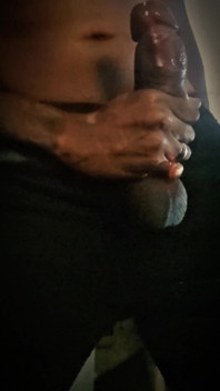 Stroking My Big Black Cock Moaning Orgasms