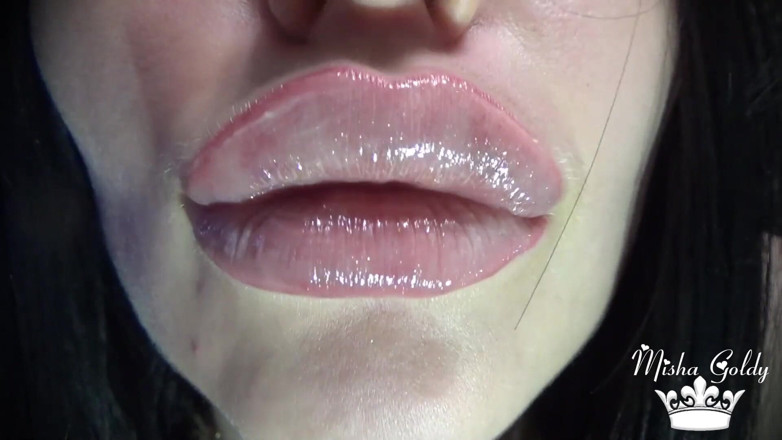 Goddess Misha Goldy: Meine perfekten neuen geschwollenen großen glänzenden lippen!
