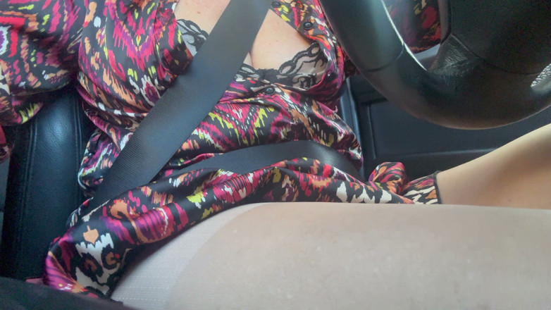 Step Mommy: Sexy Stepmom Drives Home and Teases Us with Her Big...