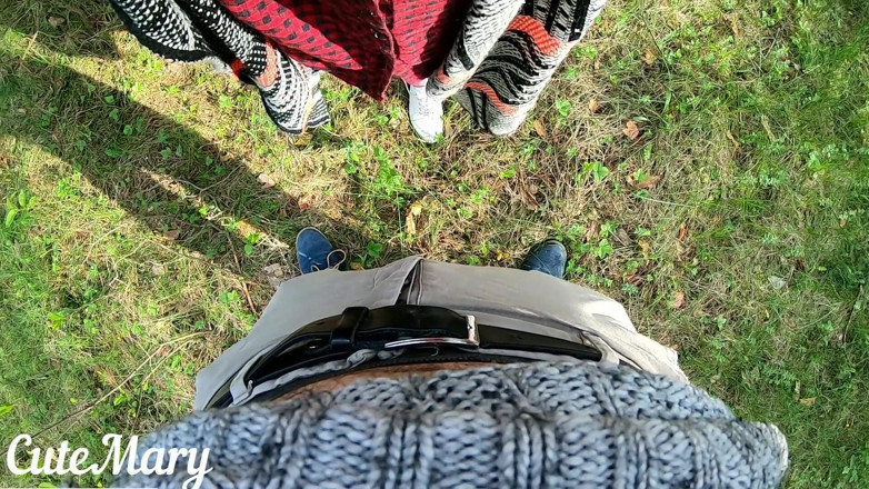 Real Sex Couple: Перший раз на свіжому повітрі, мінет і ковтання - відпочинок на свіжому повітрі