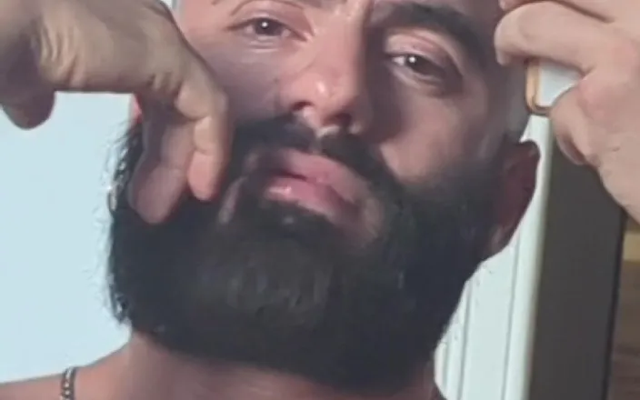 The bearded master: Showing off My Strong Body and Hard Cock.