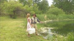Babe Stars: Sexy couple loving nature have their routine romance outdoors