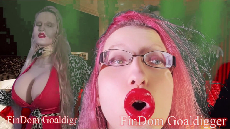 FinDom Goaldigger: Transformasi bibir besar oren