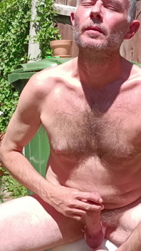Naked Sunbathing Big Cock Wanking Talking Dirty - Rockard Stepdaddy