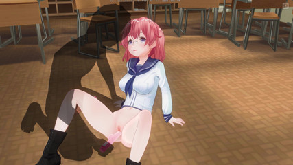 H3DC: Cikgu Hentai 3D menemui alat penggetar dalam beg awek kolej dan...