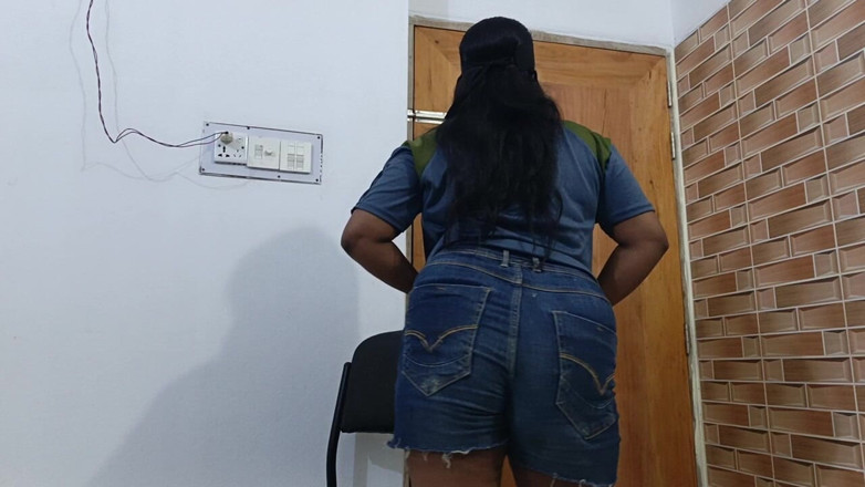 Tabasum studio: Desi Girl Chair Cloth Remove Room