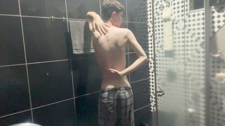 Kedoimath: Kedoimath - a Twink Just Showing Your Body Before Shower