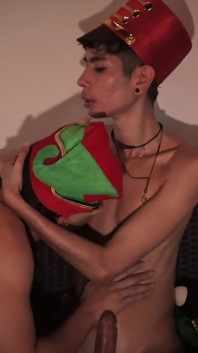 Santa's Workers Got Nasty This Year Jacobo Torres and Magic C Sucking Their Big Cocks